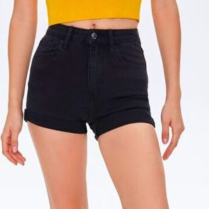 Black High Waisted Denim Forever 21 Shorts